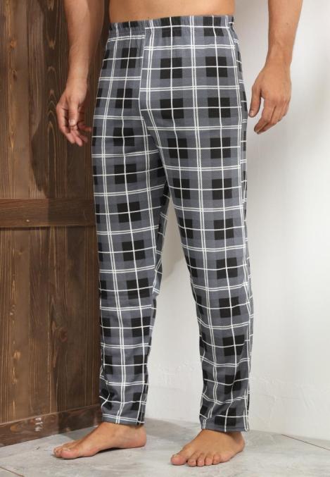Pantaloni de Pijama ,Big Size ,Barbati,Culoare Gri cu Negru,Engros